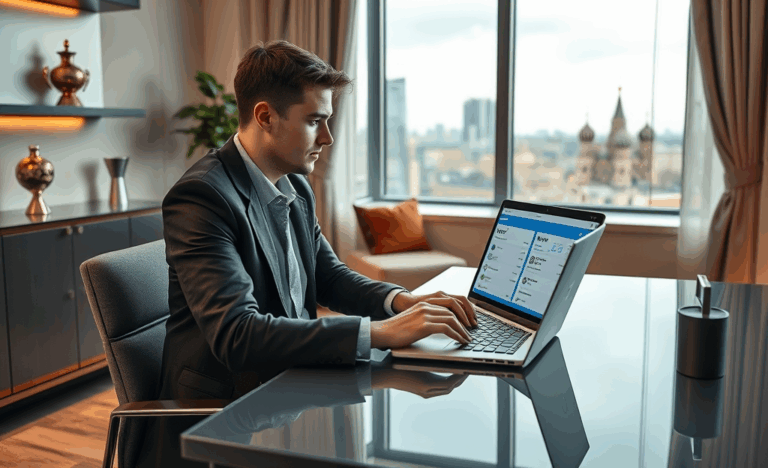 Человек использует приложение на смартфоне для перевода денег на банковский счёт