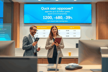 Изображение человека, удобно получающего кредит с мгновенным одобрением через онлайн-платформу.