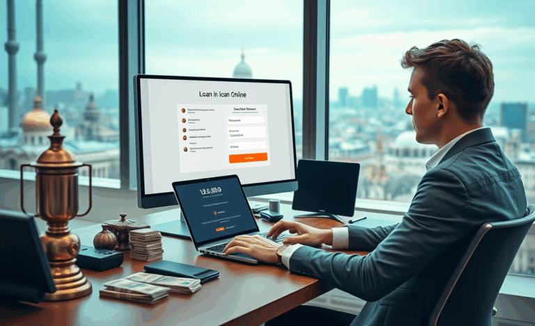 Изображение, отражающее процесс получения цифрового кредита онлайн