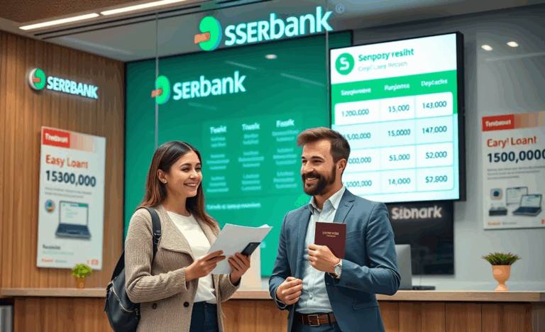 Изображение человека, получающего кредит в банке без сложностей.