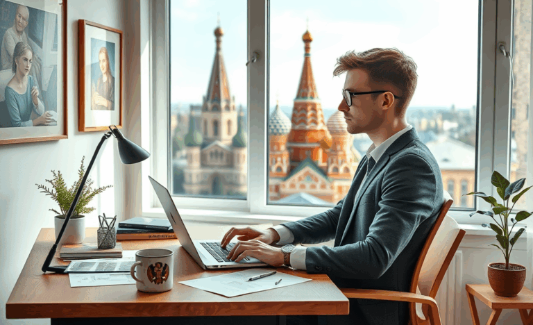 Человек на ноутбуке обсуждает условия кредита для фрилансеров