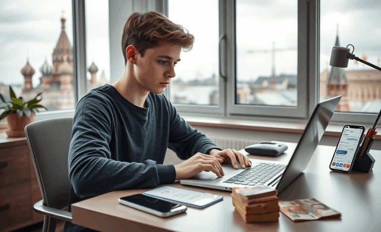 Изображение человека, получающего деньги быстро