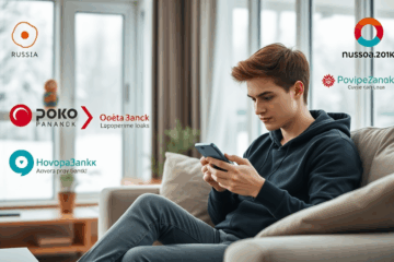 Человек использует смартфон для отправки кредитной заявки