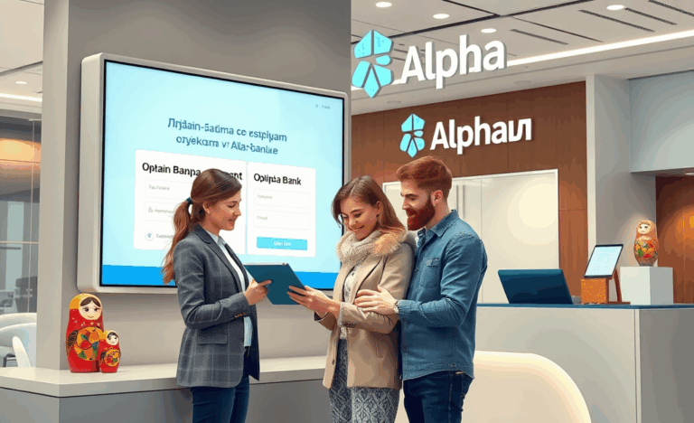 Человек подает заявку на онлайн-займ в Альфа-Банке через ноутбук.