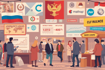 Изображение, иллюстрирующее процесс сравнения условий займов на местном рынке.