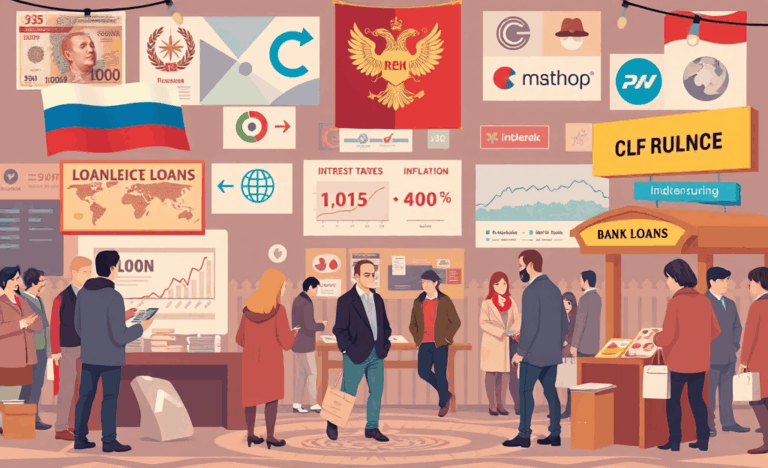 Изображение, иллюстрирующее процесс сравнения условий займов на местном рынке.